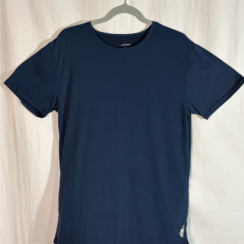 Ed Hardy Dark Blue Short Sleeve Tee